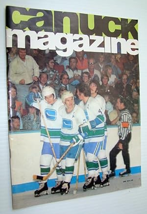 Bild des Verkufers fr Vancouver Canuck Magazine, October 25, 1974 - Colour Cover Photo of Canuck Goal Celebration with Barry Wilkins and Three Teammates zum Verkauf von RareNonFiction, IOBA