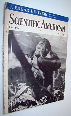 Bild des Verkufers fr Scientific American Magazine, Volume 155, Number 1, July 1936 - J. Edgar Hoover on Crime Scene Science zum Verkauf von RareNonFiction, IOBA