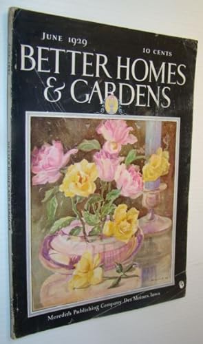 Imagen del vendedor de Better Homes and Gardens Magazine, June 1929 - Cartoonist J.N. (Ding) Darling in His Garden a la venta por RareNonFiction, IOBA