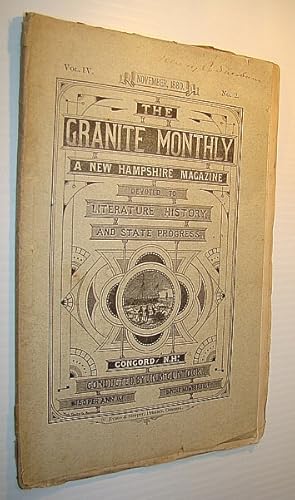 Seller image for The Granite Monthly - A New Hampshire Magazine of Literature, History, and State Progress, November 1880, Vol. IV, No. 2 - Hon. Nathaniel White for sale by RareNonFiction, IOBA