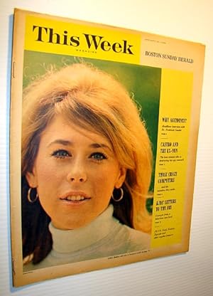 Seller image for This Week Magazine, January 30, 1966 - Insert to the Boston Sunday Herald: Wonderful Color Cover Photo of Model Colette Bablon for sale by RareNonFiction, IOBA