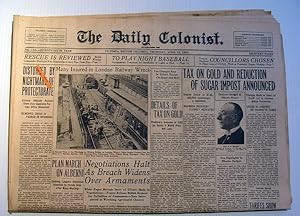 Imagen del vendedor de The Daily Colonist, Thursday April 19, 1934, Victoria, British Columbia Newspaper a la venta por RareNonFiction, IOBA