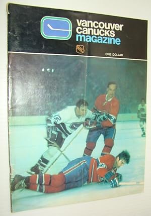 Image du vendeur pour Vancouver Canucks Hockey Magazine, October 22, 1971, Vol 2 No. 8 - Cover Photo of the Canucks and Canadiens Featuring Jacques Laperriere mis en vente par RareNonFiction, IOBA