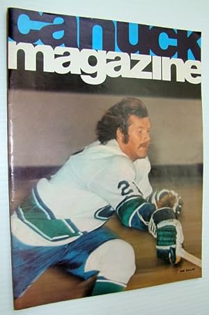 Bild des Verkufers fr Vancouver Canuck Magazine, October 22, 1974 - Colour Cover Photo of John Gould zum Verkauf von RareNonFiction, IOBA