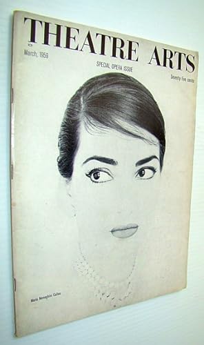 Bild des Verkufers fr Theatre Arts Magazine, March, 1959 - Special Opera Issue/Maria Neneghini Callas Cover Photo zum Verkauf von RareNonFiction, IOBA