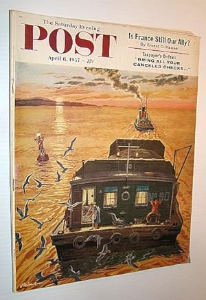 Seller image for The Saturday Evening Post, April 6, 1957 -- Is France Still Our Ally? / Ruth Lyons Lays Down the Law for sale by RareNonFiction, IOBA