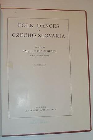 Bild des Verkufers fr Folk Dances of Czecho Slovakia zum Verkauf von RareNonFiction, IOBA