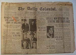 Imagen del vendedor de The Daily Colonist, Friday November 2, 1934, Victoria, British Columbia Newspaper a la venta por RareNonFiction, IOBA