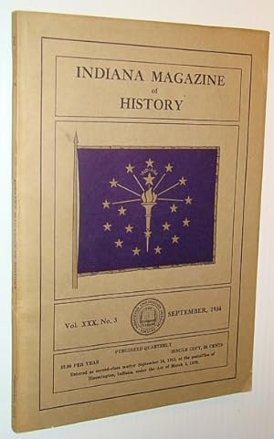 Bild des Verkufers fr Indiana History Magazine, September 1934 zum Verkauf von RareNonFiction, IOBA