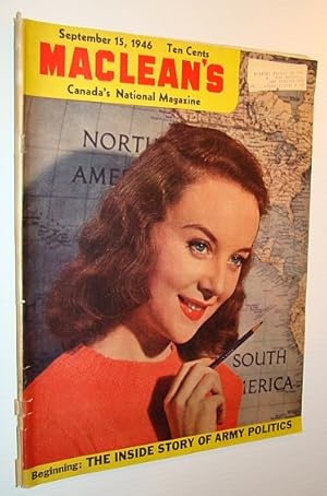 Immagine del venditore per Maclean's - Canada's National Magazine, September 15, 1946 venduto da RareNonFiction, IOBA