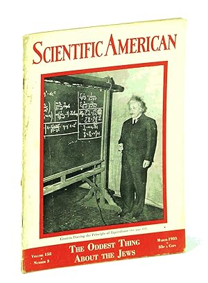 Scientific American Magazine, Volume 152, Number 3, March 1935 - Albert Einstein Cover