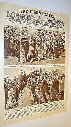 Seller image for The Illustrated London News (ILN), November 1, 1952 - Cover Photos of the Funeral of Murdered Chief Waruhiu - Great Citizen of Kenya for sale by RareNonFiction, IOBA