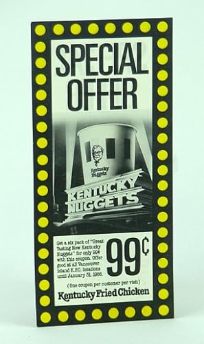 Seller image for Kentucky Fried Chicken (KFC) Special Offer Ad for sale by RareNonFiction, IOBA