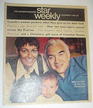 Star Weekly - The Canadian Magazine: December 7, 1968 *LORNE GREENE FAMILY COVER PHOTO*