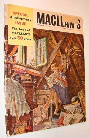 Image du vendeur pour Maclean's Magazine, 15 October 1955 *Fiftieth Anniversary Edition* mis en vente par RareNonFiction, IOBA