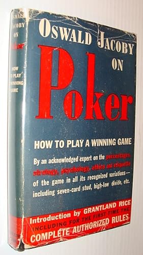 Imagen del vendedor de Oswald Jacoby on Poker: How to Play a Winning Game a la venta por RareNonFiction, IOBA