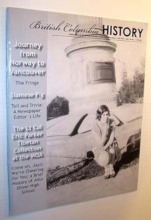 Bild des Verkufers fr British Columbia History, Fall 2012 - Journey From Norway to Vancouver zum Verkauf von RareNonFiction, IOBA