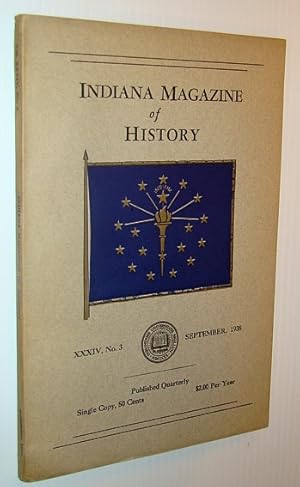 Bild des Verkufers fr Indiana Magazine of History, September 1938 zum Verkauf von RareNonFiction, IOBA
