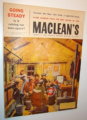 Bild des Verkufers fr Maclean's, Canada's National Magazine, January 3, 1959 zum Verkauf von RareNonFiction, IOBA