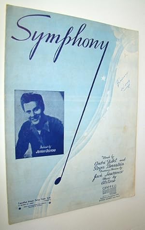 Imagen del vendedor de Symphony - Sheet Music for Voice and Piano: Cover Illustration of Johnny Desmond a la venta por RareNonFiction, IOBA