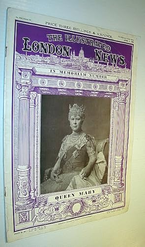 Seller image for The Illustrated London News (ILN) Magazine, 4 April 1953 - Queen Mary in Memoriam for sale by RareNonFiction, IOBA