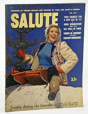 Seller image for Salute Magazine, Feb. (February) 1947, Vol. 2, No. 2 - Palestine's Underground for sale by RareNonFiction, IOBA