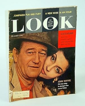 Image du vendeur pour Look - America's Family Magazine, August (Aug.) 2, 1960 - Albert Lasker / Untold Story of Adolph Eichmann / John Wayne Cover Photo mis en vente par RareNonFiction, IOBA