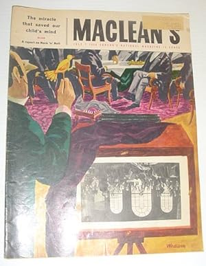 Bild des Verkufers fr Maclean's Magazine, July 7, 1956 - The Rothschild's Fabulous Stake in Canada zum Verkauf von RareNonFiction, IOBA