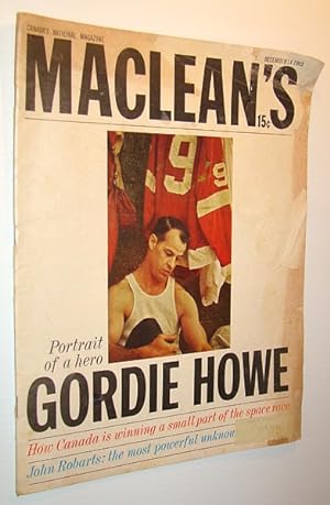 Bild des Verkufers fr Maclean's - Canada's National Magazine, December 14, 1963 - Gordie Howe Cover Photo zum Verkauf von RareNonFiction, IOBA