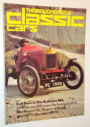 Thoroughbred and Classic Cars Magazine, March 1975 - Bullnose MG Cover Photo