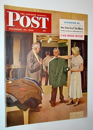 Immagine del venditore per The Saturday Evening Post, November 20, 1948 - Iwo Jima Cost Too Much / Allah's Oil / Lexington, Kentucky venduto da RareNonFiction, IOBA