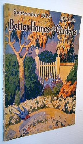 Seller image for Better Homes and Gardens Magazine, September 1924, Vol. 3, No. 1 - William Penn House for sale by RareNonFiction, IOBA