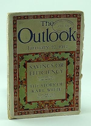 Image du vendeur pour The Outlook Magazine, January 27, 1912, Volume 100, Number 4 - Judson Harmon mis en vente par RareNonFiction, IOBA