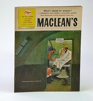 Bild des Verkufers fr Maclean's - Canada's National Magazine, December (Dec.) 8, 1956 - Labour Leader Huguette / Johnny Lombardi zum Verkauf von RareNonFiction, IOBA