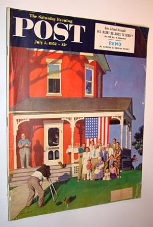 Image du vendeur pour The Saturday Evening Post, July 5, 1952 - Reno / Gov. Alfred Driscoll mis en vente par RareNonFiction, IOBA