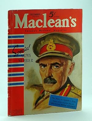 Image du vendeur pour Maclean's - Canada's National Magazine, December 1, 1941 - Special Army Number/E.J. Hughes Art mis en vente par RareNonFiction, IOBA