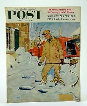 Seller image for The Saturday Evening Post, March (Mar.) 1, 1958 - What Negroes Can Learn From Gandhi for sale by RareNonFiction, IOBA