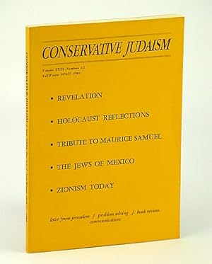 Seller image for Conservative Judaism, Fall-Winter 1976-77 (1976-1977) - Tribute to Maurice Samuel for sale by RareNonFiction, IOBA