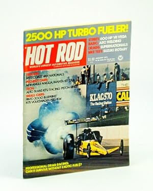 Bild des Verkufers fr Hot Rod Magazine, January (Jan.) 1975 - 2,500 HP Turbo Fueler! zum Verkauf von RareNonFiction, IOBA