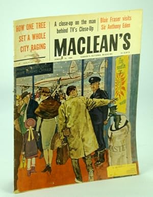 Seller image for Maclean's - Canada's National Magazine, 16 January (Jan.) 1960: Anthony Eden / Winnipeg's Wonderful Elm for sale by RareNonFiction, IOBA