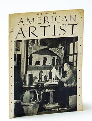 Bild des Verkufers fr American Artist Magazine, November (Nov.) 1941 - Harry Wickey Cover Photo zum Verkauf von RareNonFiction, IOBA