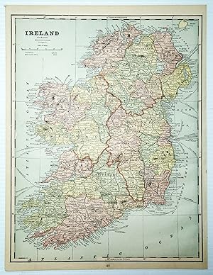 1889 Color Map of Ireland