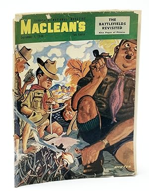 Imagen del vendedor de Maclean's, Canada's National Magazine, September (Sept.) 1, 1949 - How They Solved the Northern Lights Mystery / George Young, Yesterday's Hero a la venta por RareNonFiction, IOBA