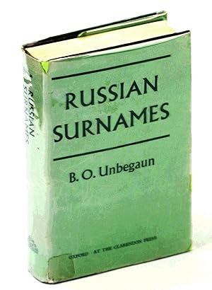 Seller image for Russian Surnames for sale by RareNonFiction, IOBA