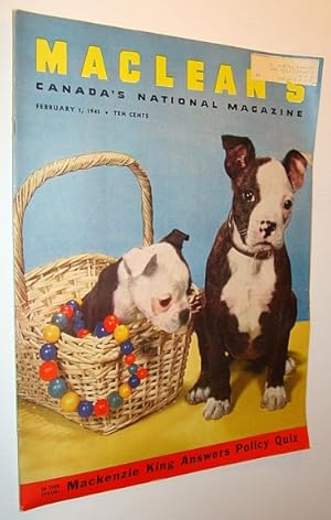 Seller image for Maclean's - Canada's National Magazine, February 1, 1945 for sale by RareNonFiction, IOBA