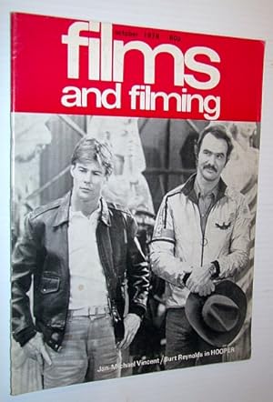 Imagen del vendedor de Films and Filming Magazine, October 1978 - Cover photo of Jan-Michael Vincent and Burt Reynolds in 'Hooper' a la venta por RareNonFiction, IOBA