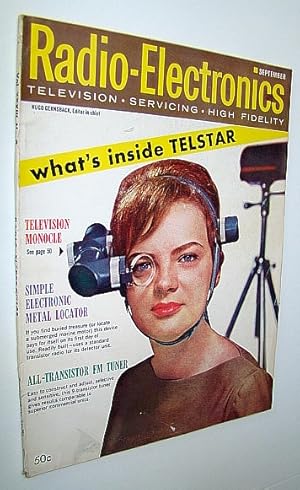 Bild des Verkufers fr Radio-Electronics Magazine - Television, Servicing, High Fideligh: September 1962, Vol XXXIII, No. 9 - TV Monocle Cover Photo zum Verkauf von RareNonFiction, IOBA