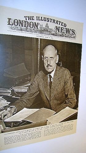 Seller image for The Illustrated London News (ILN), June 9, 1951 - Cover Photo of His Majesty King Haakon II of Norway for sale by RareNonFiction, IOBA