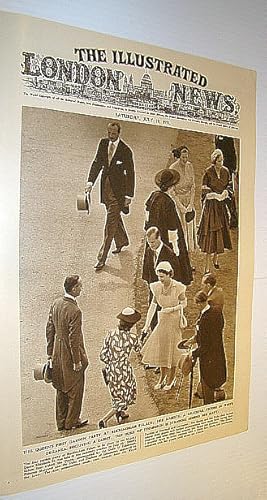 Bild des Verkufers fr The Illustrated London News (ILN), July 19, 1952 - Cover Photo of The Queen's First Garden Party at Buckingham Palace zum Verkauf von RareNonFiction, IOBA