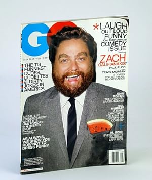 Seller image for GQ (Gentlemen's Quarterly) Magazine, August (Aug.) 2010 - Zach Galifianakis Cover Photo / 134th Comedy Issue for sale by RareNonFiction, IOBA